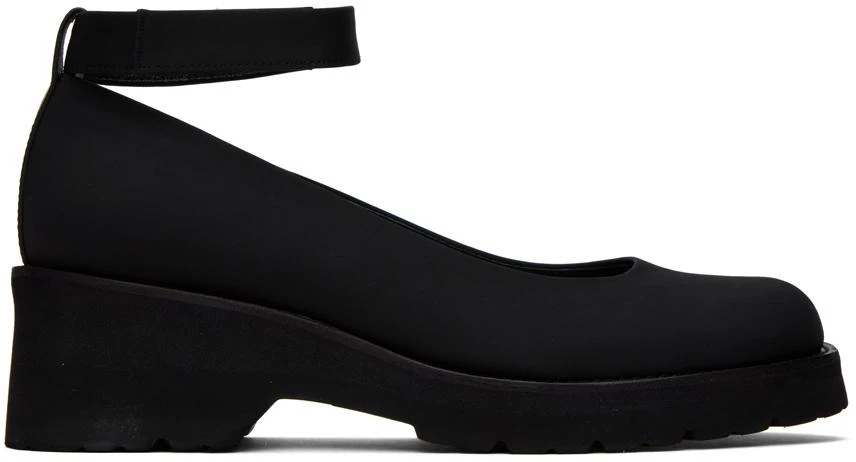 AMOMENTO Black Strap Loafers 1