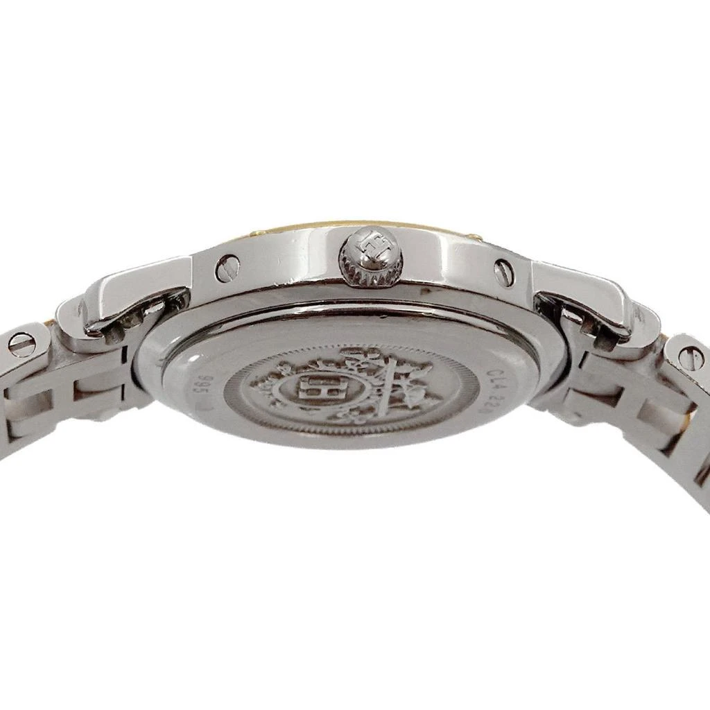 Hermes Clipper gold Plated Stainless Steel Wristwatch (Pre-Owned) 6