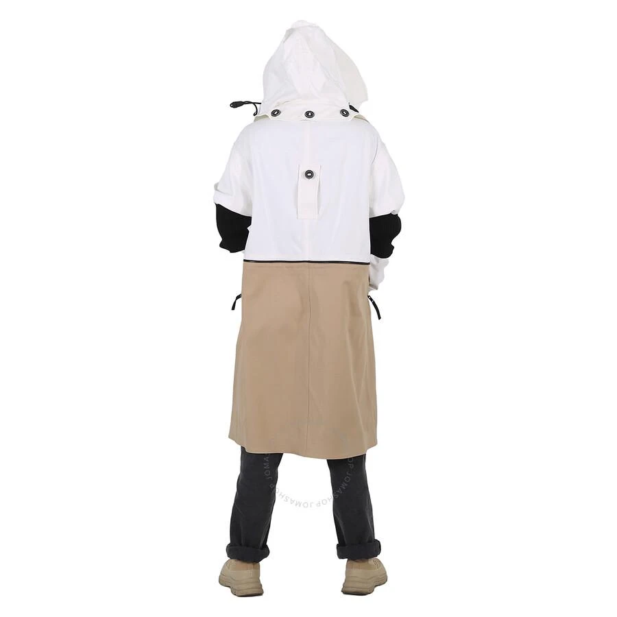 Shop Men's Two-tone Detachable Hood Cotton Reconstructed Car Coat