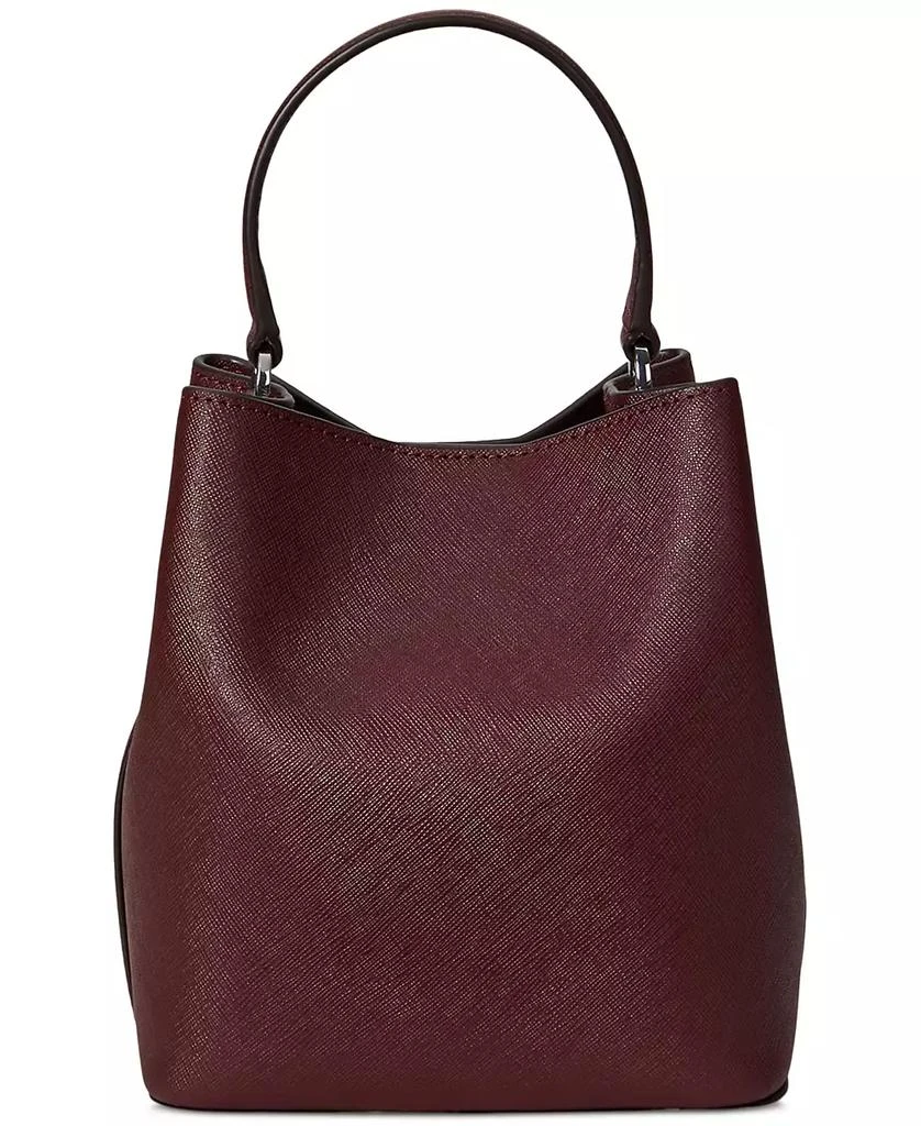 Ralph Lauren Crosshatch Leather Small Reese Bucket Bag 2