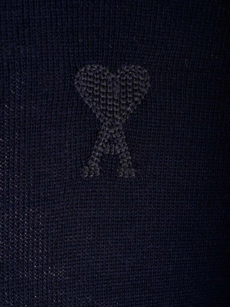 AMI Adc Crew Neck Night Blue 3