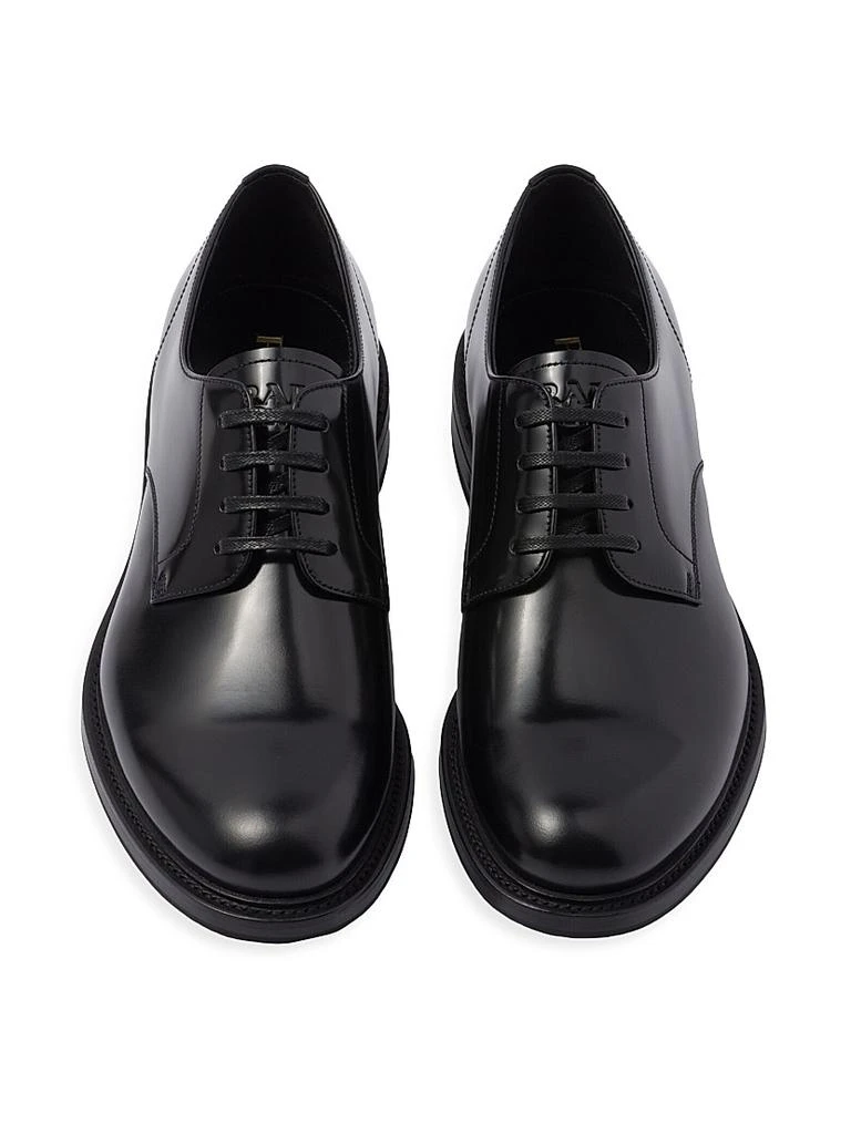 Prada Brushed Leather Lace-Up Shoes 3