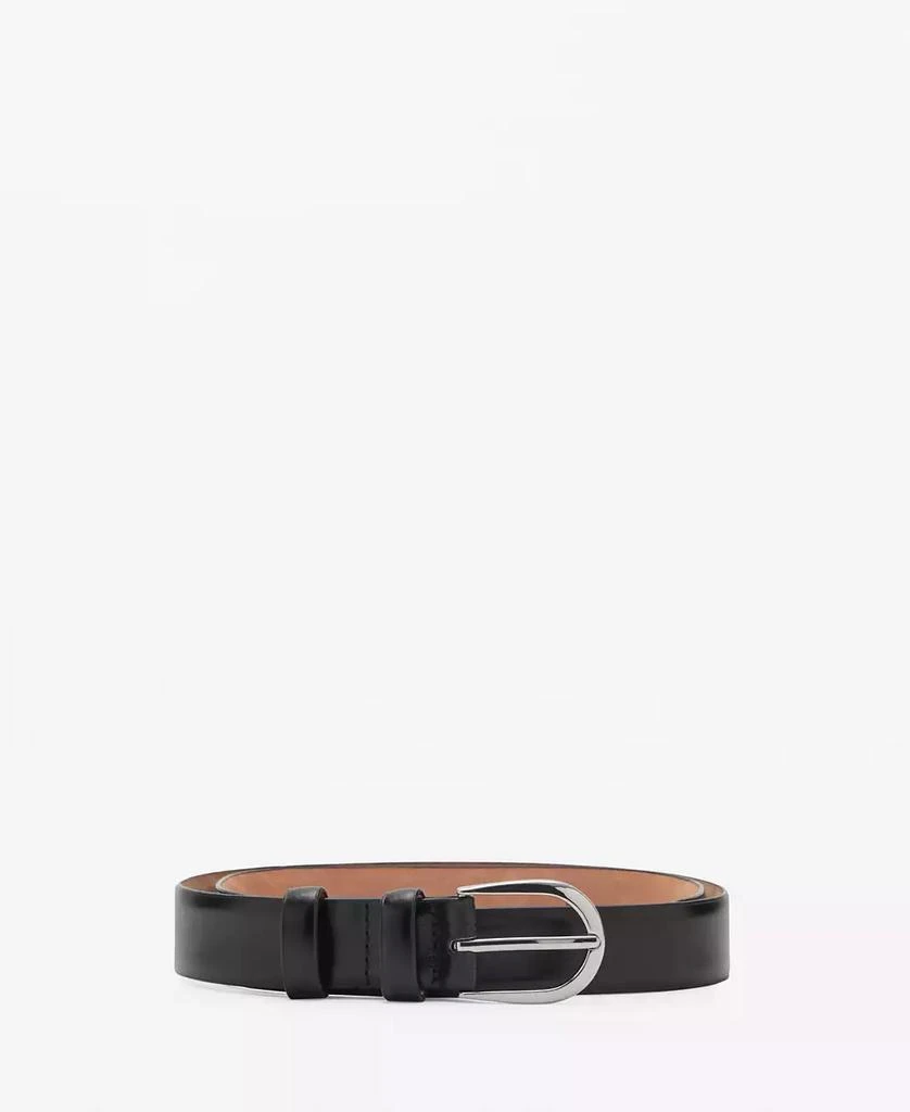 Mango Men's Buckle Leather Belt 1
