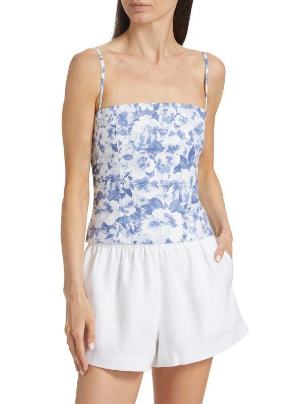 Reformation Overland Floral Linen Cami Top 1