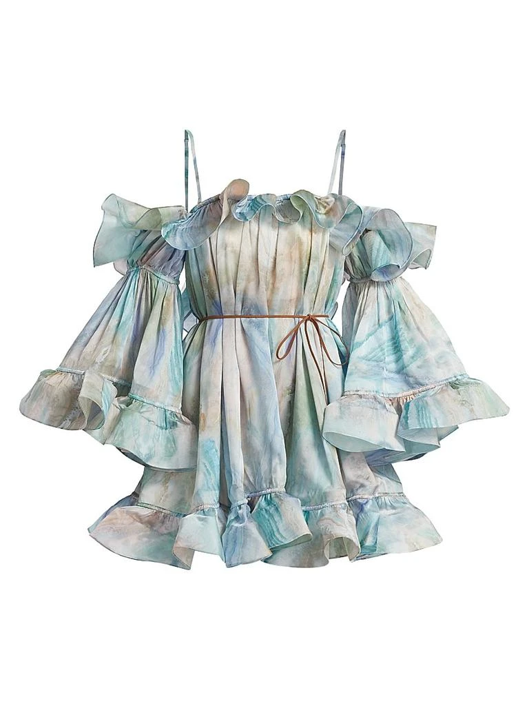 Zimmermann ​Illuminate Flounce Minidress 1