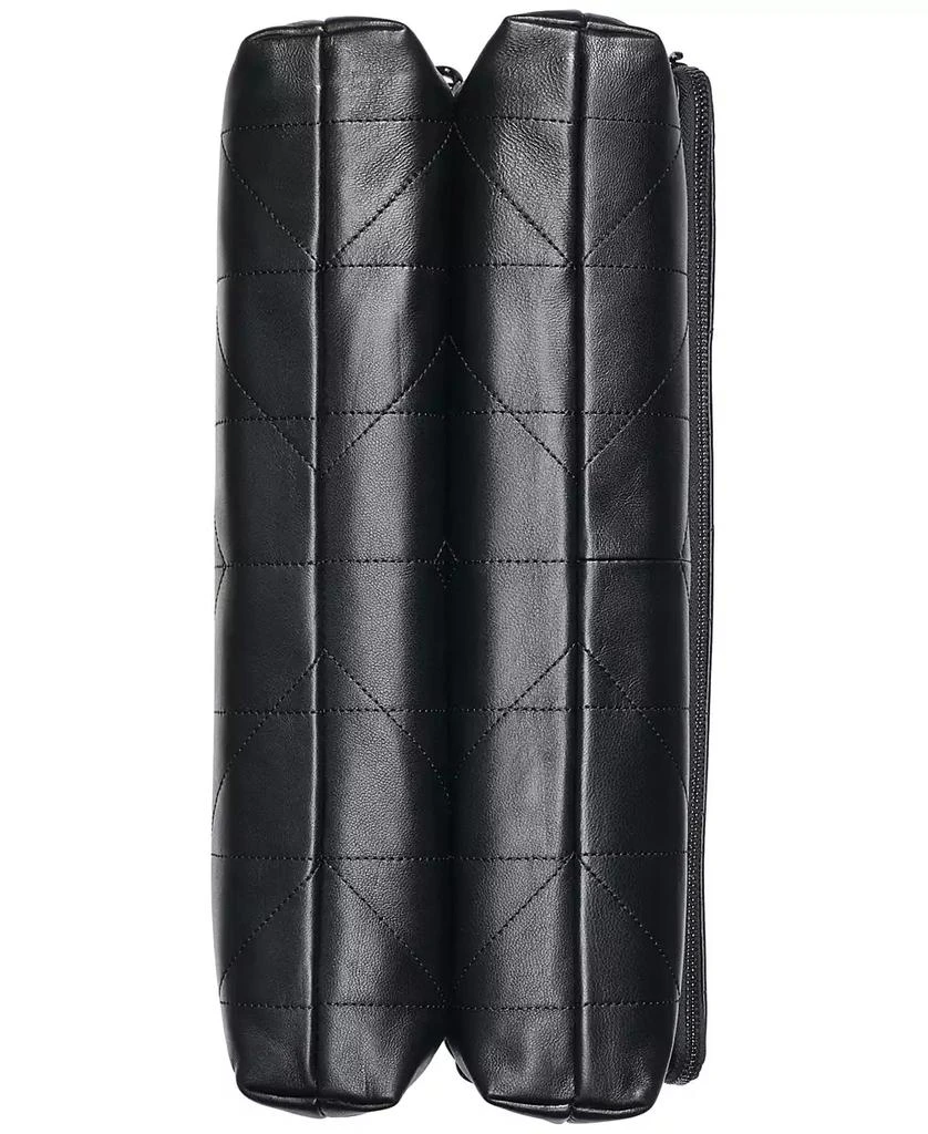 Karl Lagerfeld Paris Lavande Large Leather Shoulder Bag 4