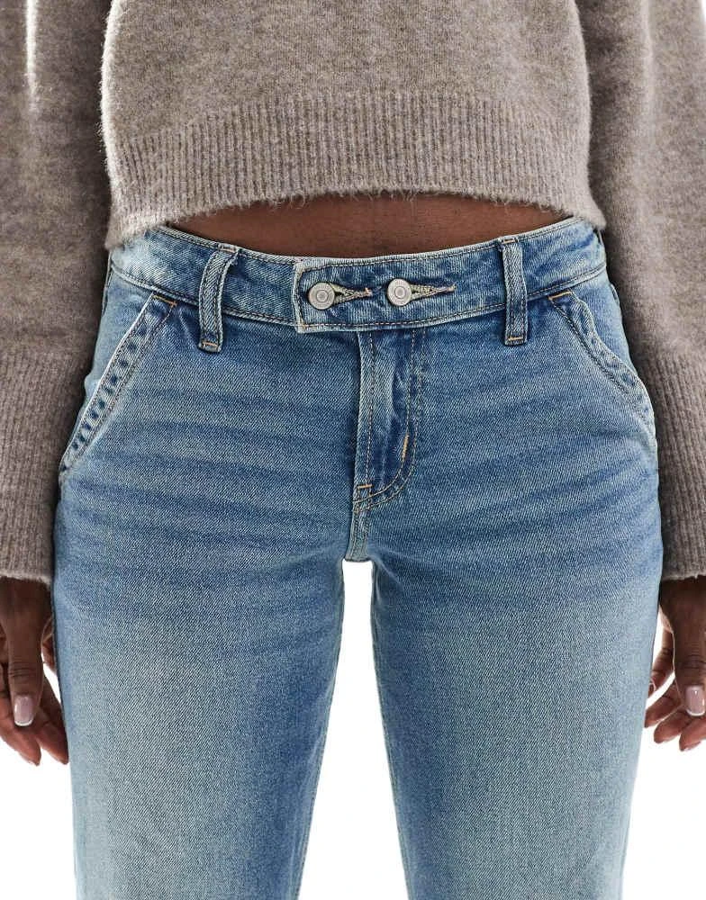 HOLLISTER Hollister low rise relaxed bootcut jean in indigo 5
