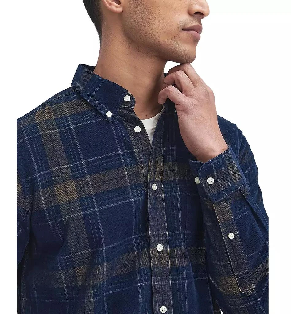 Barbour Men's Southfield Tailored-Fit Highland Check Button Down Corduroy Shirt 3