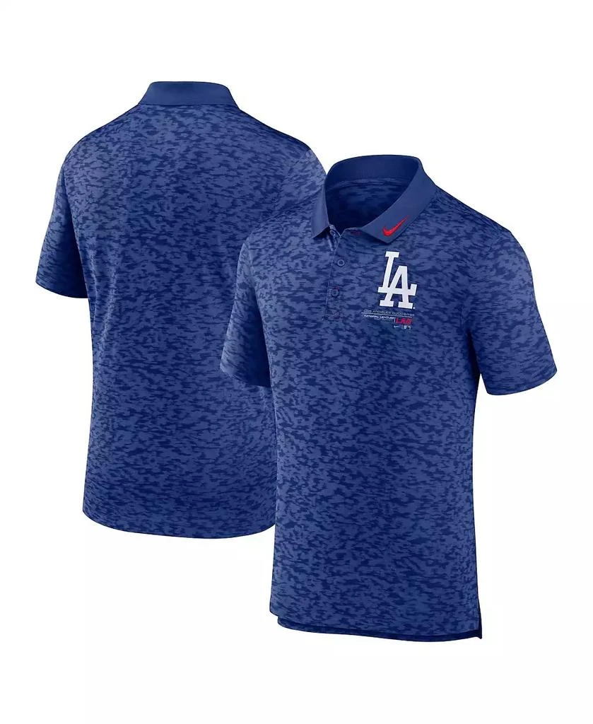 NIKE Men's Royal Los Angeles Dodgers Next Level Polo Shirt 1