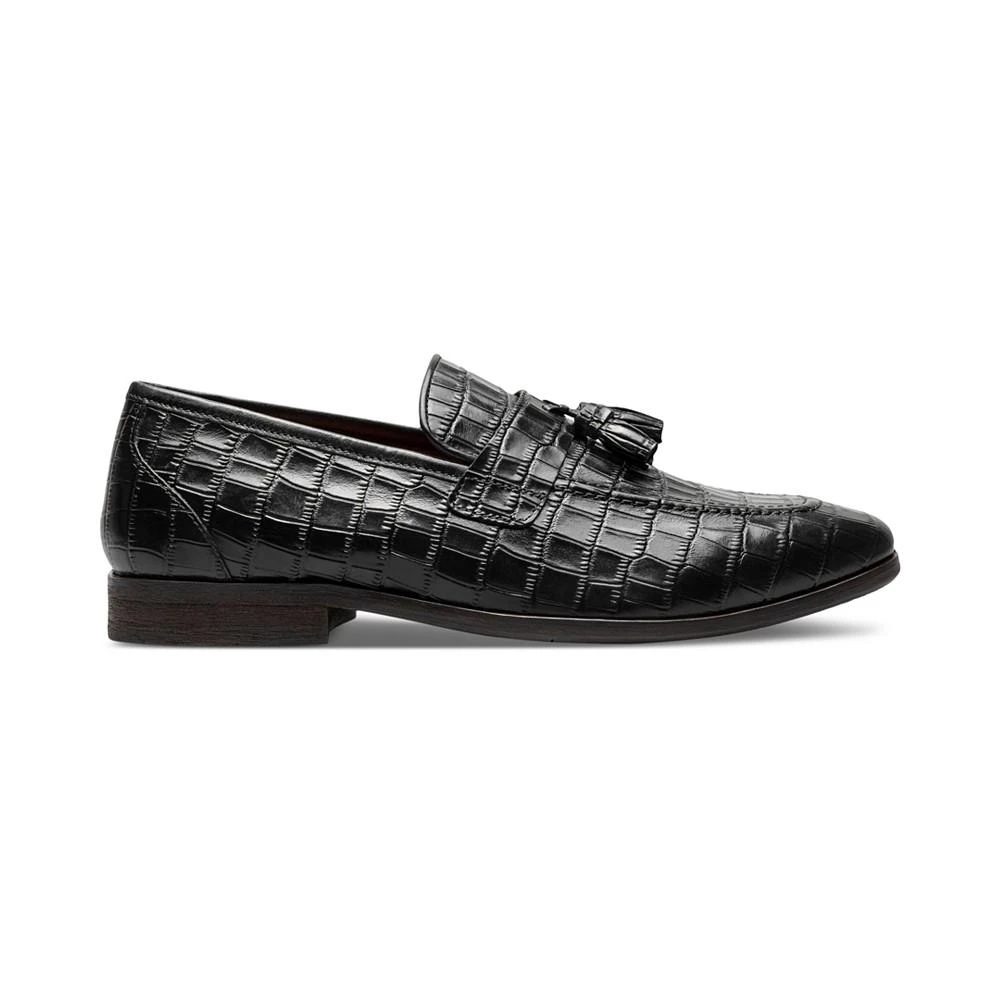 Stacy Adams Men's Franz Moc-Toe Croc-Texture Tassel Dress Loafer 3
