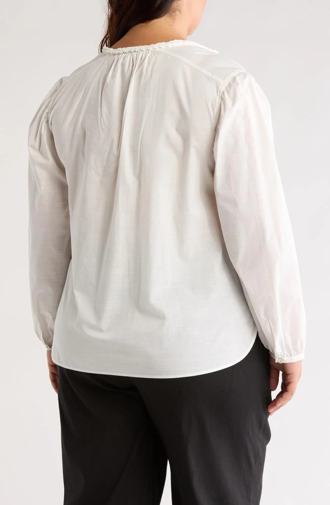 Vince Braid Trim Cotton Blouse 2