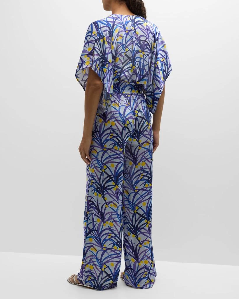 Jaline Natasha Printed Silk Jumpsuit 4