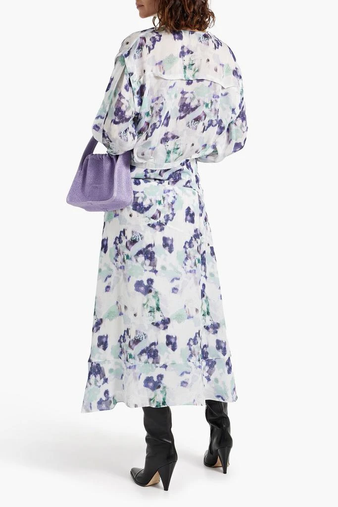 IRO Ollia printed chiffon midi skirt 3
