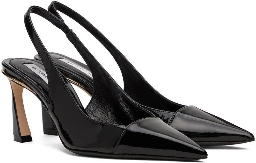 Victoria Beckham Black 75mm Slingback Heels 4