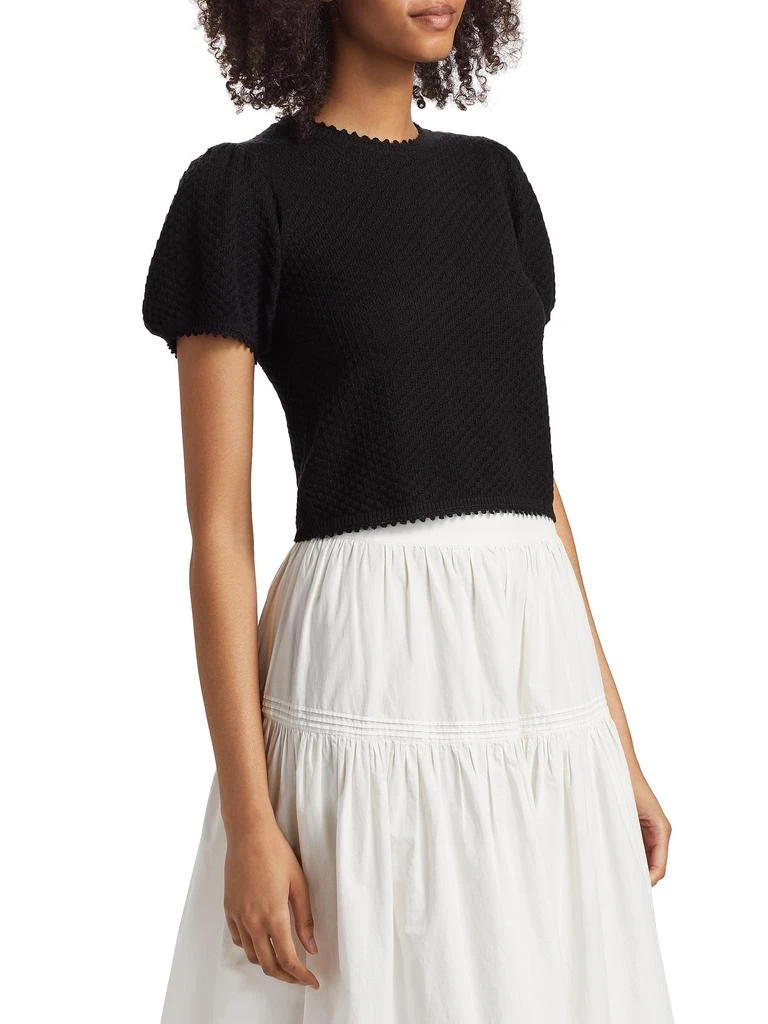 DÔEN Carena Cotton-Silk Pointelle Top 3