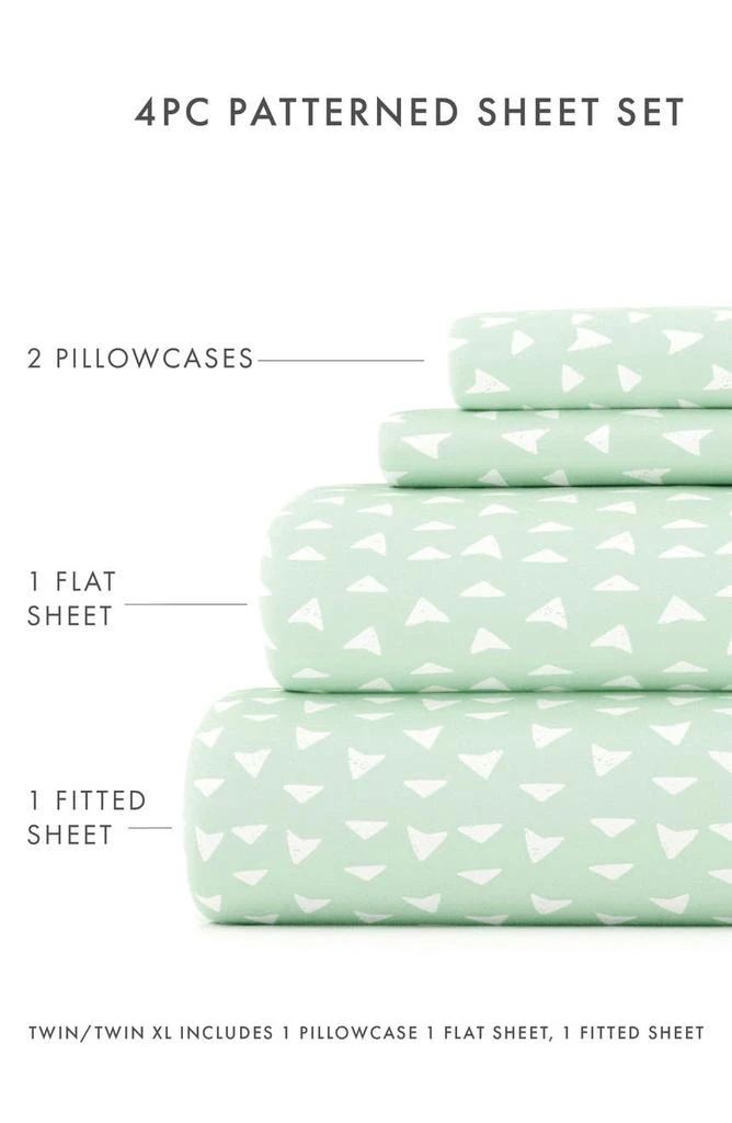 IENJOY HOME IENJOY HOME Premium Ultra Soft Urban Arrows Pattern 4-Piece Bed Sheet Set 3