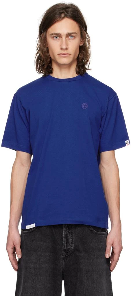 AAPE by A Bathing Ape Blue Embroidered T-Shirt 1