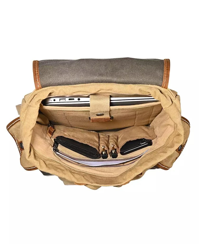 Shop Mountain Wood Canvas Backpack on Sale at BeyondStyle  display picture 1