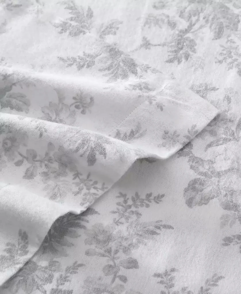 Laura Ashley Laura Ashley Cotton Flannel 4-Piece Sheet Set, Queen 3