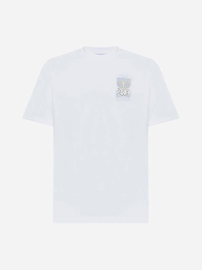 CASABLANCA Tennis Pastelle cotton t-shirt 1