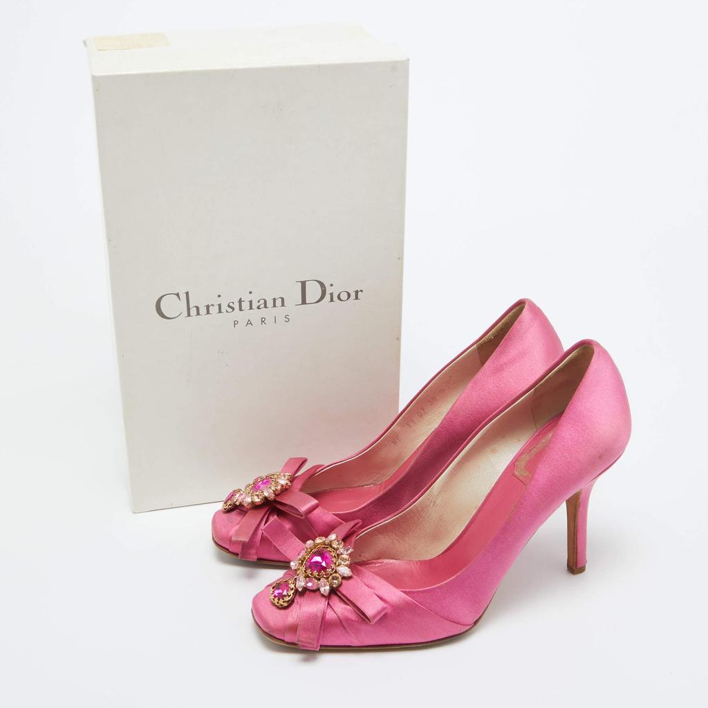 Dior J'Adior Slingback Pumps, Pink, 37 - Laulay Luxury
