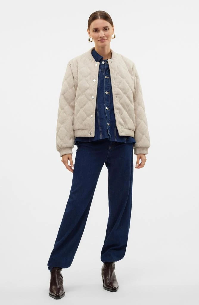 VERO MODA Fortunedora Water Resistant Quilted Bomber Jacket 6
