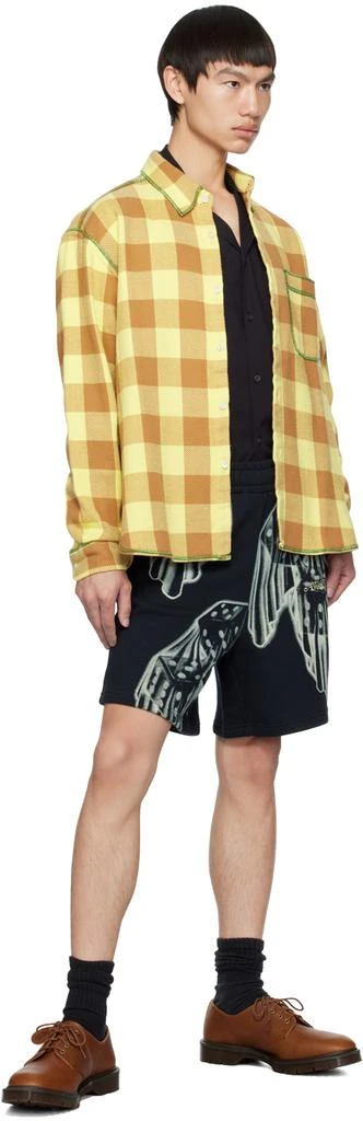 Awake NY Yellow & Brown Check Shirt 4