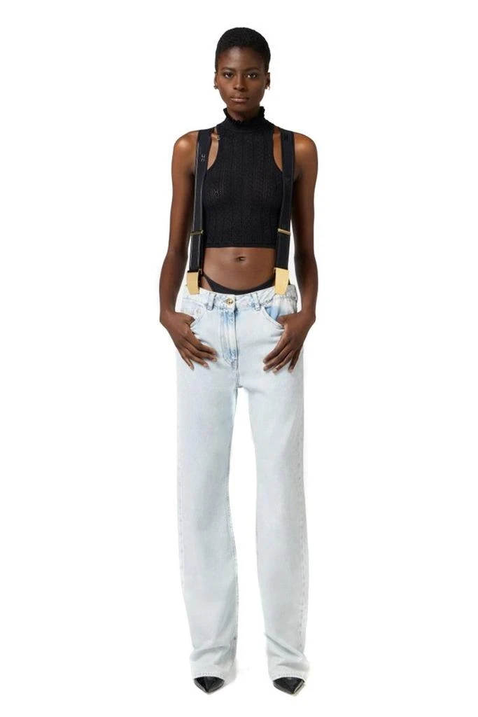 sachin and babi light blue dress High Waisted Suspender Pants
