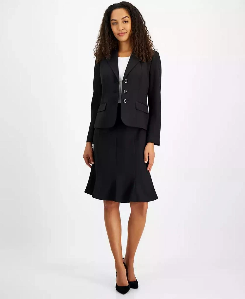 Le Suit Women's Trumpet Skirt Suit, Regular & Petite 3