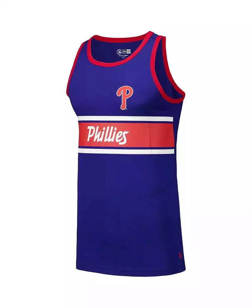New Era Men's Royal Philadelphia Phillies Jersey Ringer Tank Top 2