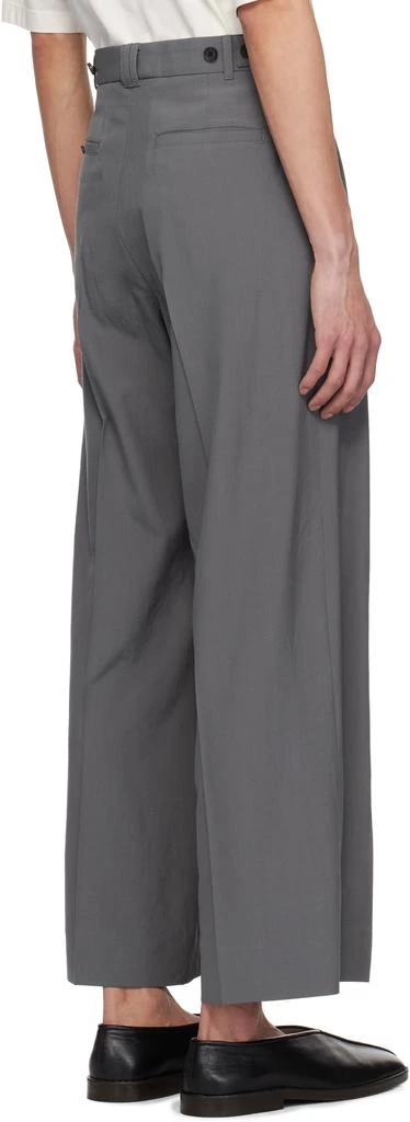YOKE Gray 3Pleated Trousers 3