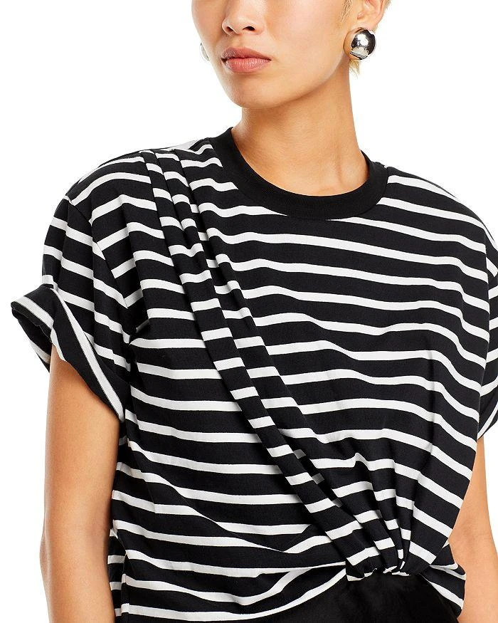 3.1 Phillip Lim Striped Draped T-Shirt Dress 7