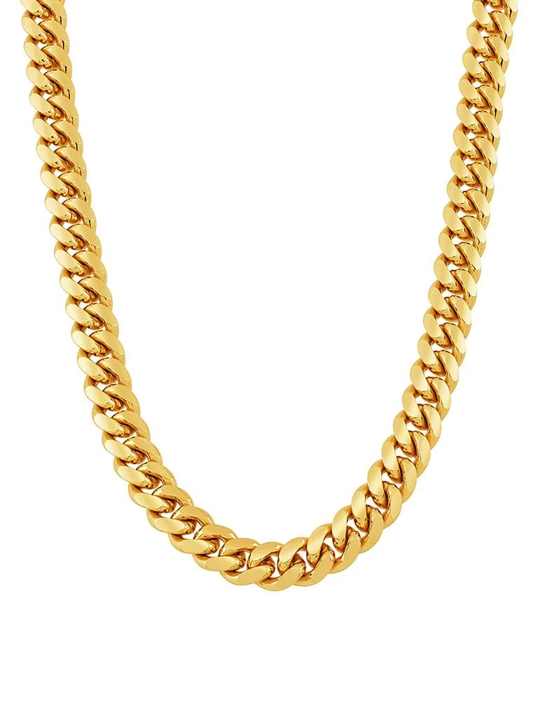 Saks Fifth Avenue 14K Yellow Goldplated Cuban Chain Necklace
