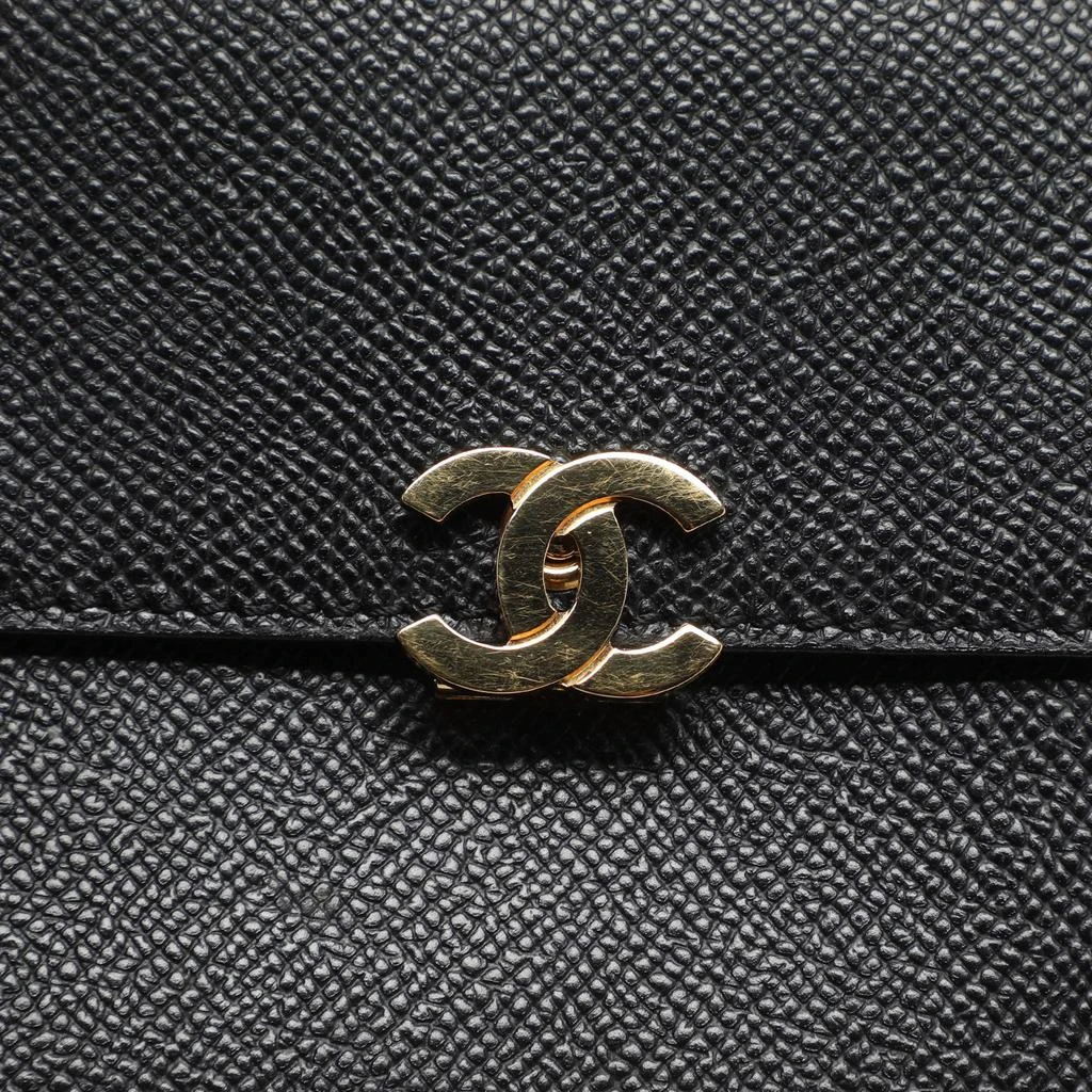 Chanel Chanel Black Leather Vintage CC Flap Wallet 6