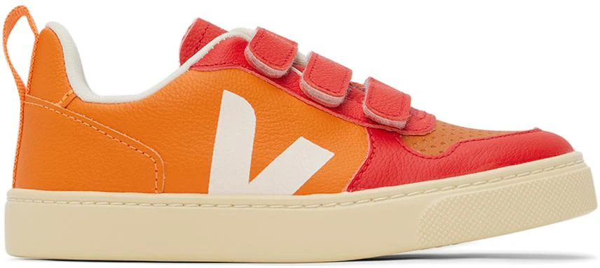 VEJA Kids Red & Orange V-10 Sneakers 1