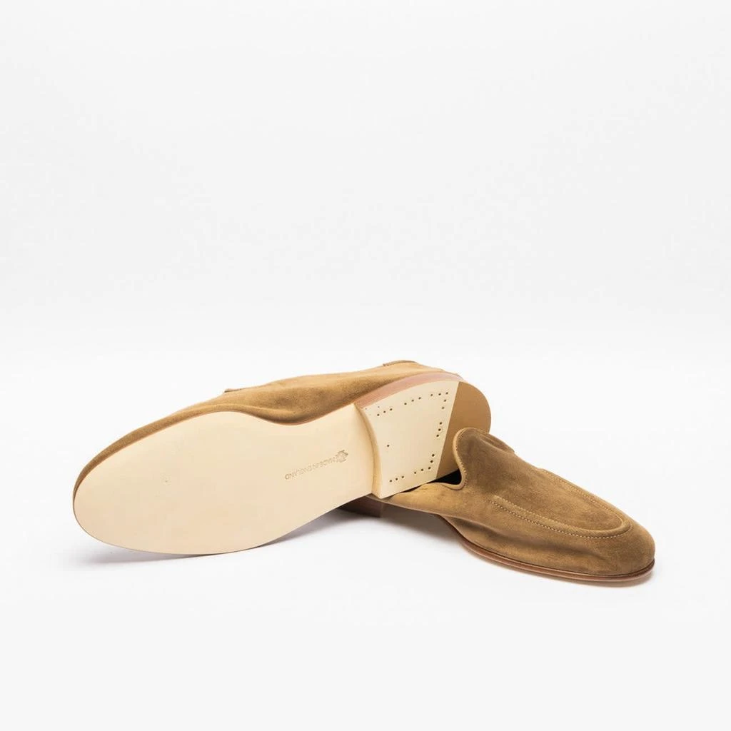 Edward Green Camel Baby Calf Unlined Loafer 4