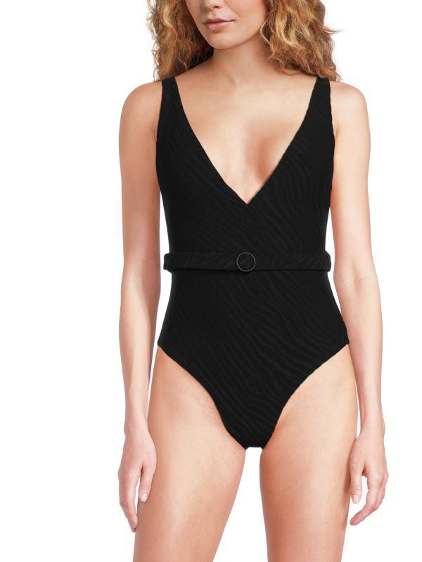 Onia Michelle Belted One-Piece Swimsuit