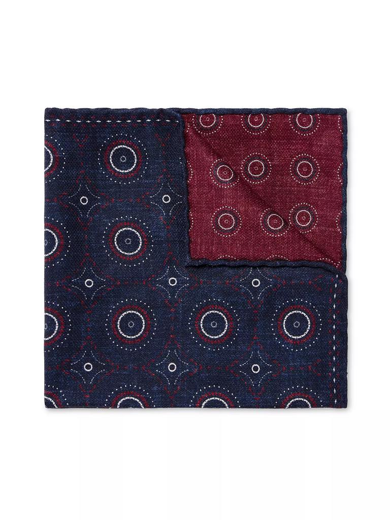 Brunello Cucinelli Double Face Silk Pocket Square
