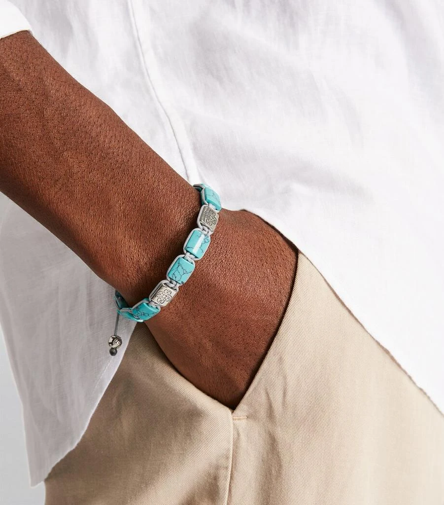 Nialaya Turquoise Dorje Flatbead Bracelet 5