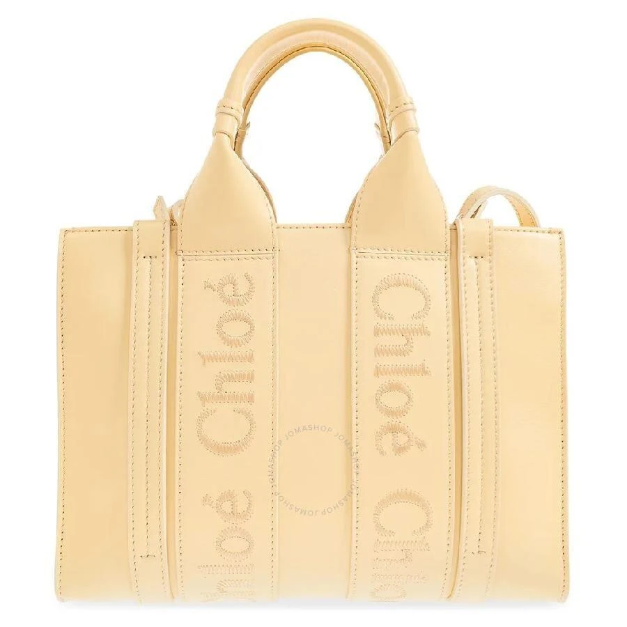 Chloé Woody Small Logo Embroidered Leather Tote 2