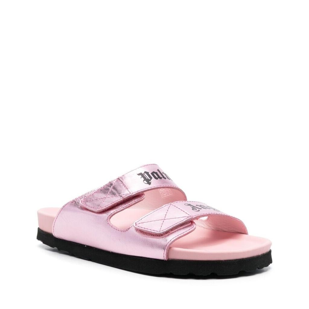 Palm Angels Palm Angels Leather Logo Sandals