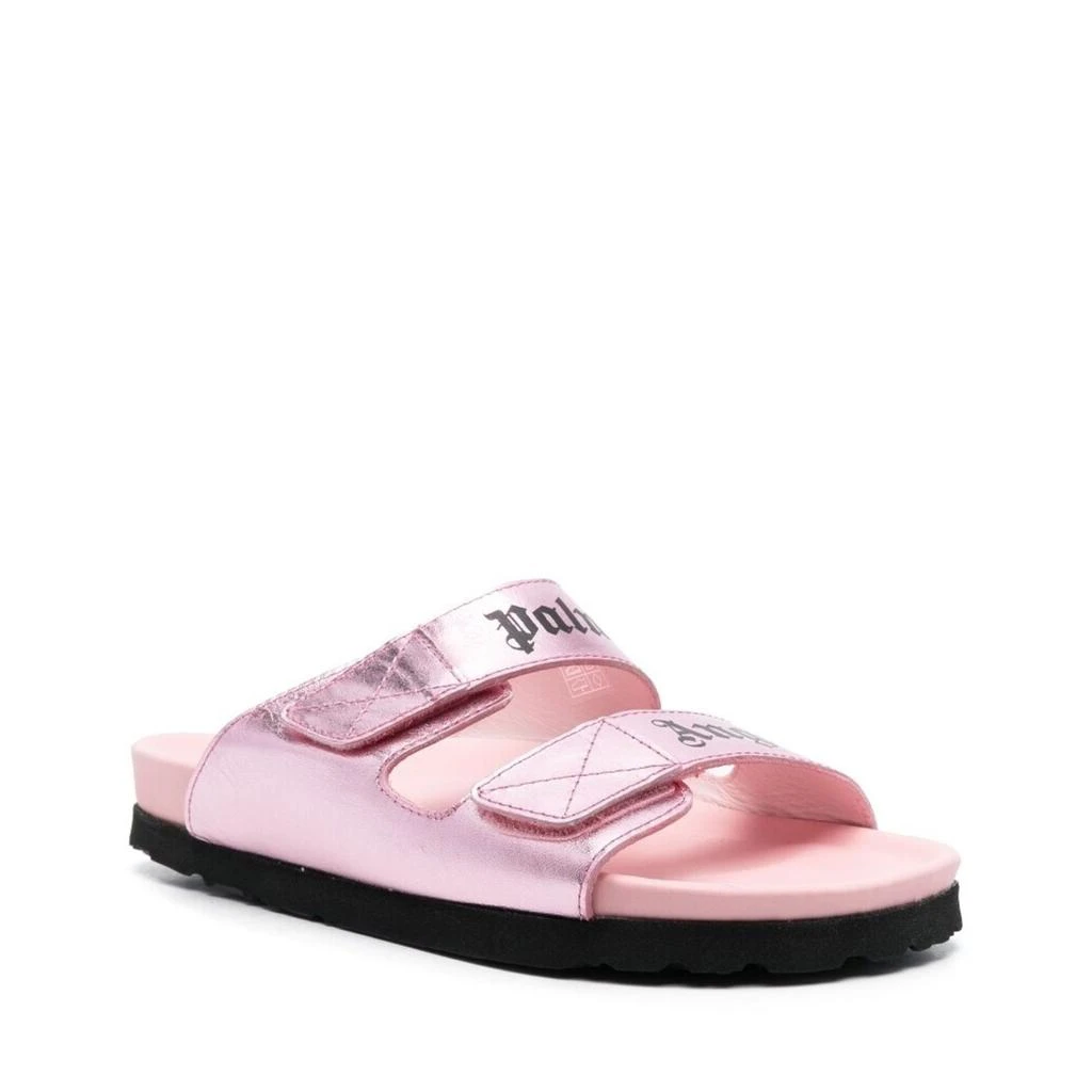 Palm Angels Palm Angels Leather Logo Sandals 2