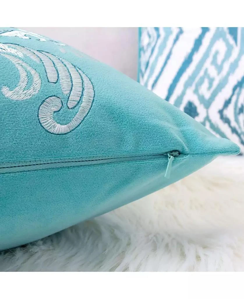 Homey Cozy Floral Elegant Decorative Pillow, 20" x 20" 6