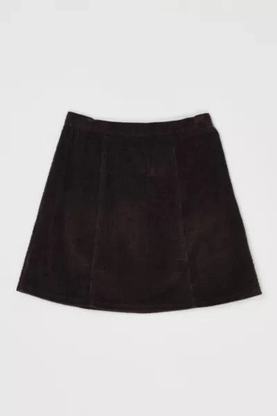 Urban Outfitters Vintage Y2k Dark Brown Corduroy Mini Skirt 1