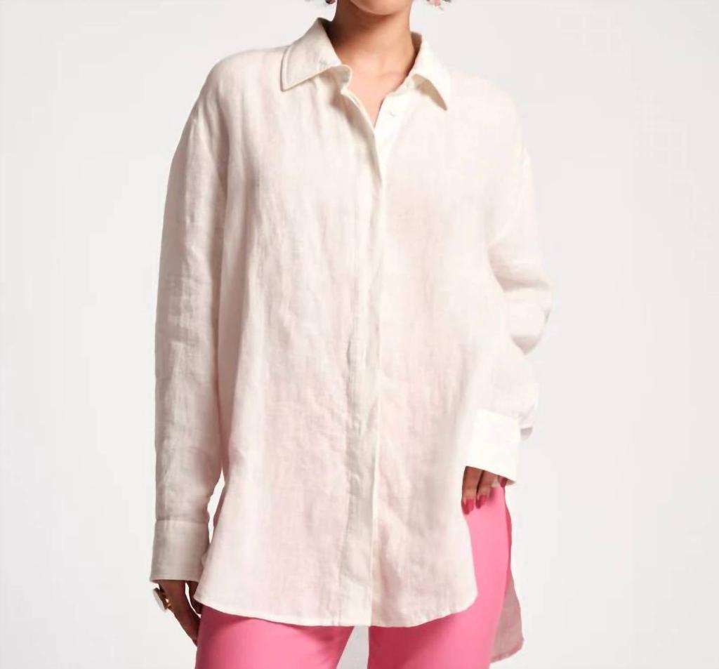 Frances Valentine Frances Valentine - Perfect Oversized Linen Button Down