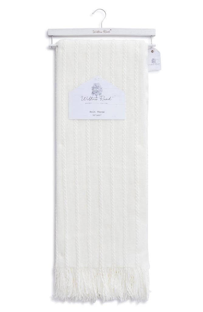ARTISAN 34 Willow Poppy Road Knit Throw Blanket 1