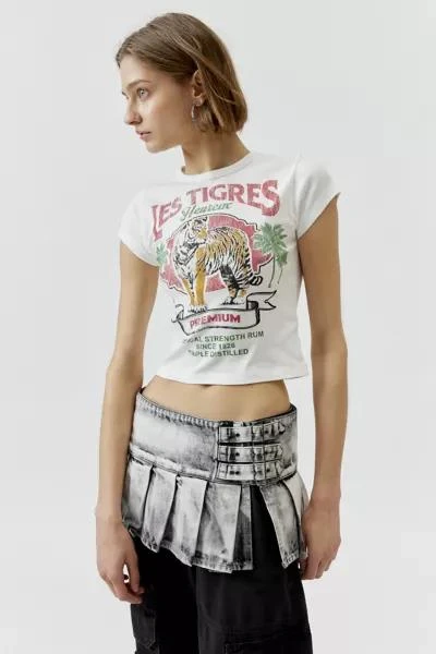 Urban Outfitters Les Tigres Graphic Fitted Baby Tee 3