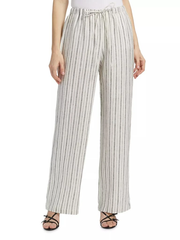 Reformation Olina Linen Striped Pants 3