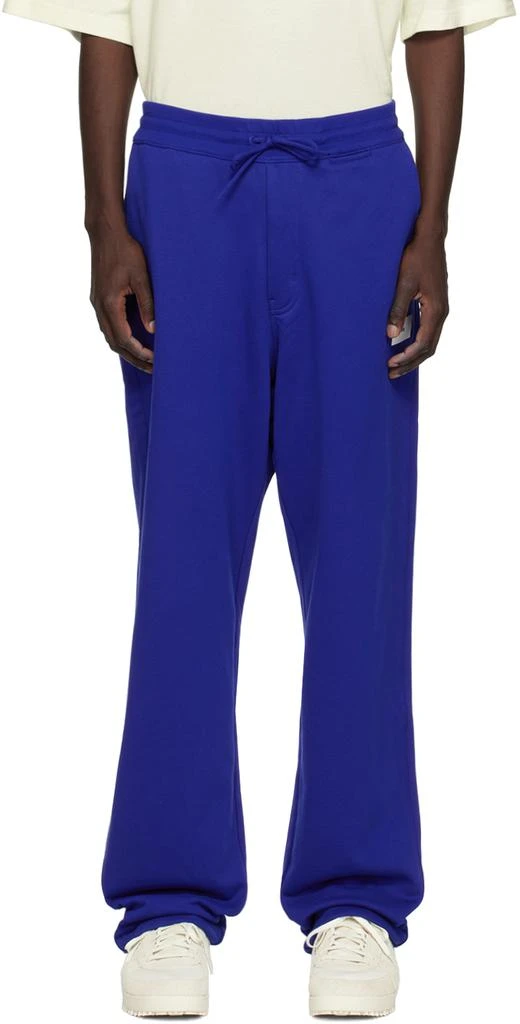 Y-3 Blue Printed Sweatpants 1