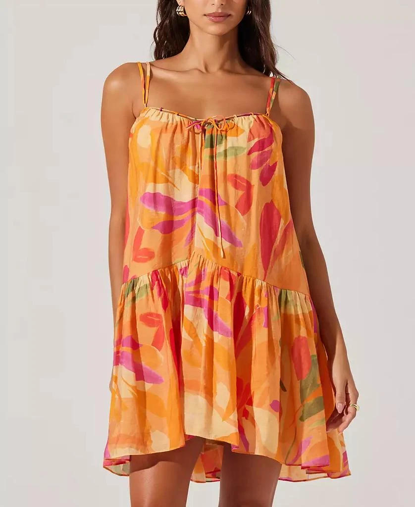 ASTR Women's Keala Tie-Front Swing Dress 6